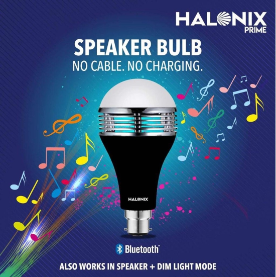 Halonix Bluetooth Speaker Bulb 9Watt/0.5Watt