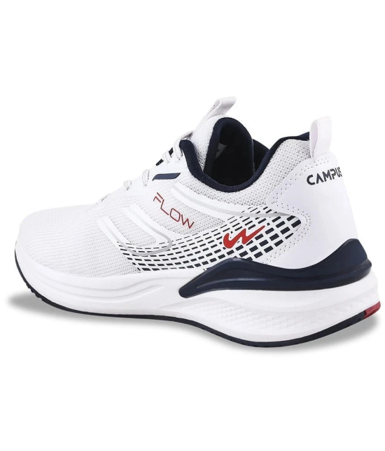 Campus - FLOW PRO White Mens Sports Running Shoes - None