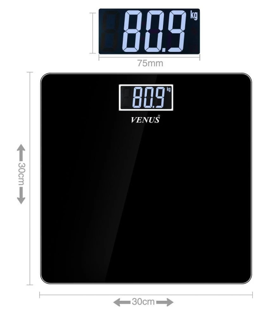 Venus Venus EPS-3699-Digital Electronic Personal Body Health Fitness Check up Weighing Scale EPS-3699 Black