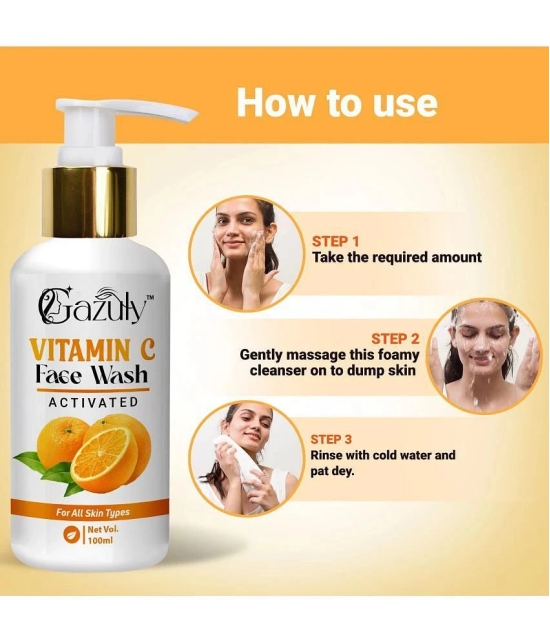 GAZULY Vitamin C Face Wash Gel For Men & Women, 100 ml (Pack Of 1)