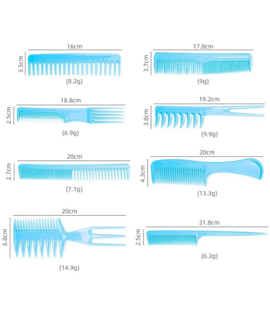 8 Pcs set Hair Cutting Comb Barber Hair Styling Combs Wide Fine Teeth Anti Static hair combs for women thin hair accessories