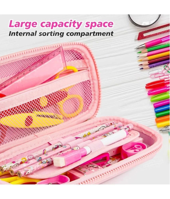 Magical Time 3D Unicorn Cartoon Storage Pouch Pen Holder for School Girls Kids Large-Capacity Storage Box