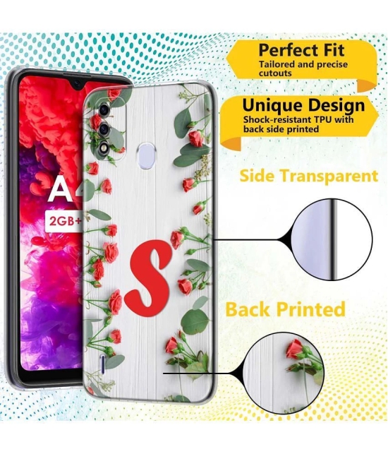 NBOX - Multicolor Silicon Printed Back Cover Compatible For Itel A48 ( Pack of 1 )