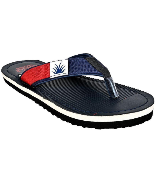 GRASS WALK - Blue Men's Thong Flip Flop - None