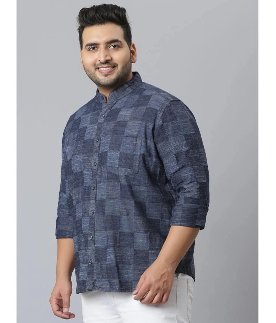 instaFab - Blue Cotton Oversized Fit Mens Casual Shirt ( Pack of 1 ) - None