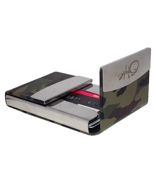 Style 98 Bi-Fold Steel Green ATM Card Holder - Green