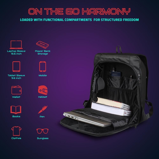 Vroom LED Backpack-Black