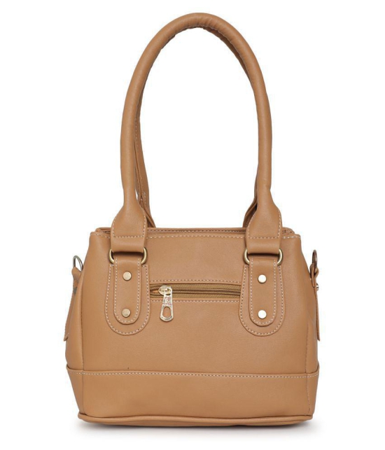 Fostelo - Beige  PU Shoulder Bag - Beige