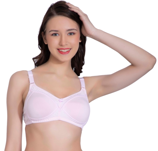 LacyLuxe Full Coverage/Seamless Padded Bra Women T-Shirt Lightly Padded Bra-42B / Pink / Nylon