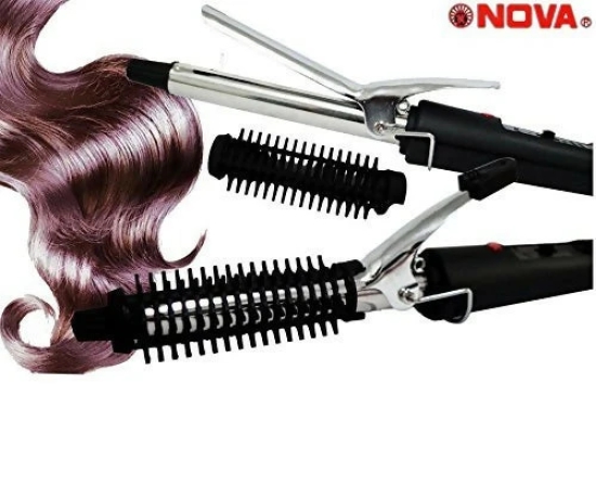 Electric Hair Curler Iron for Effortless, Bouncy Curls (Black)