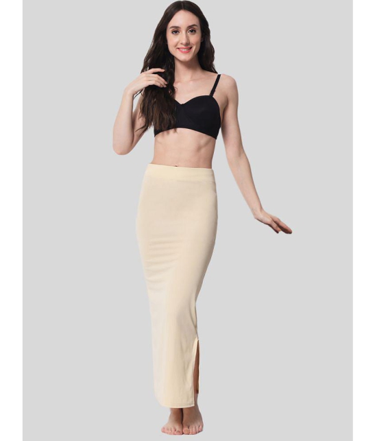 SELETA - Cream Saree Shapewear Spandex Women's Shaping  Bottoms ( Pack of 1 ) - None