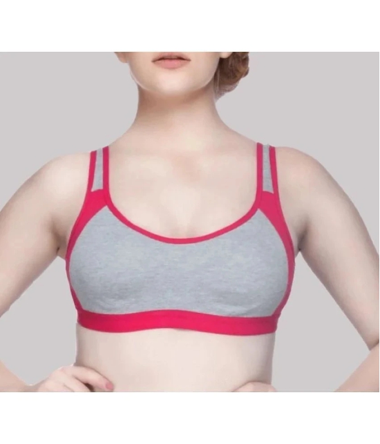 Kiran Enterprises Pack of 2 Cotton Non Padded Womens Everyday Bra ( Multicolor ) milach sport bra - None