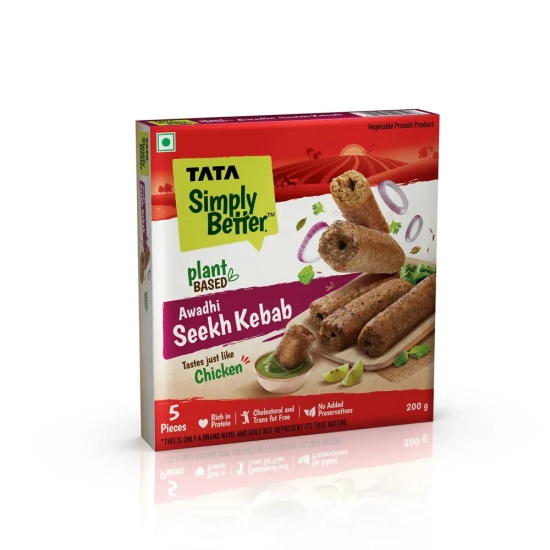 Tata Simply Better Plant-Based Awadhi Seekh Kebab 200g