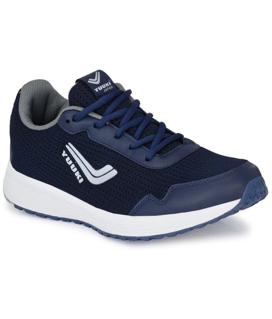 YUUKI - VELOCITY II Navy Mens Sports Running Shoes - None