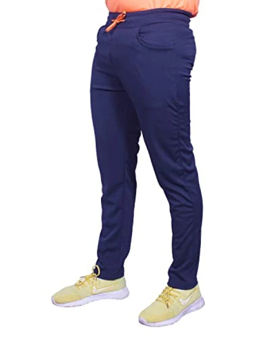 NITYANAND CREATIONS Dry Fit Track Pant for Men (30, Blue)