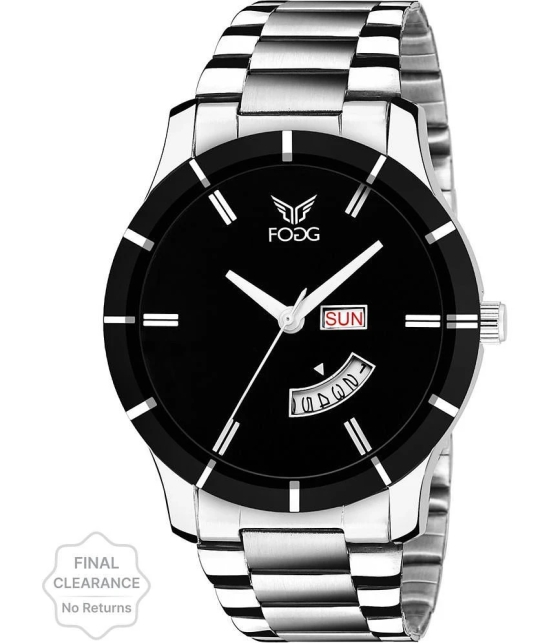 Fogg Silver Metal Analog Mens Watch