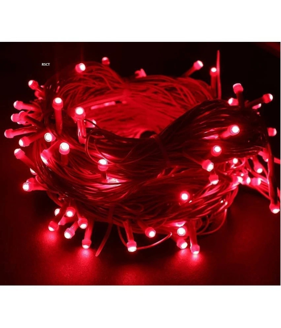 MIRADH Red 15Mtr String Light ( Pack of 1 ) - Red