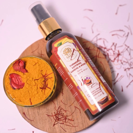 Kaaya Natural Turmeric, Saffron, Sandal & Rose Toner & Mist