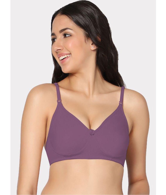 IN CARE LINGERIE - Wine Rayon Lightly Padded Women's T-Shirt Bra ( Pack of 1 ) - None