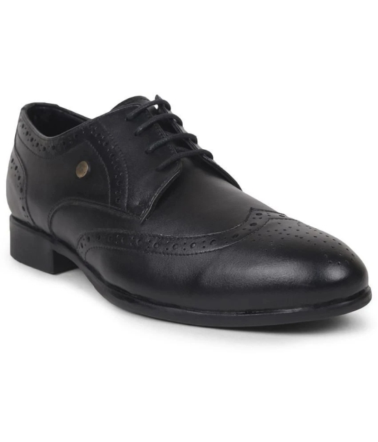 Liberty - Black Mens Brogue Formal Shoes - None