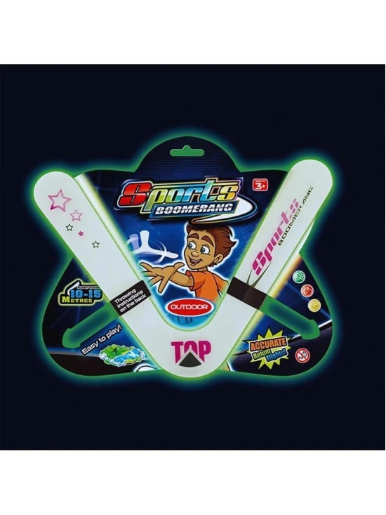 THRIFTKART  -  The Dark Lightning Boomerang for Kids & Adult Printed Instruction Returning Flying Spinner Rotatting Boomerangs Outdoor Sports Group Games for Children Birthday Return Gift (V