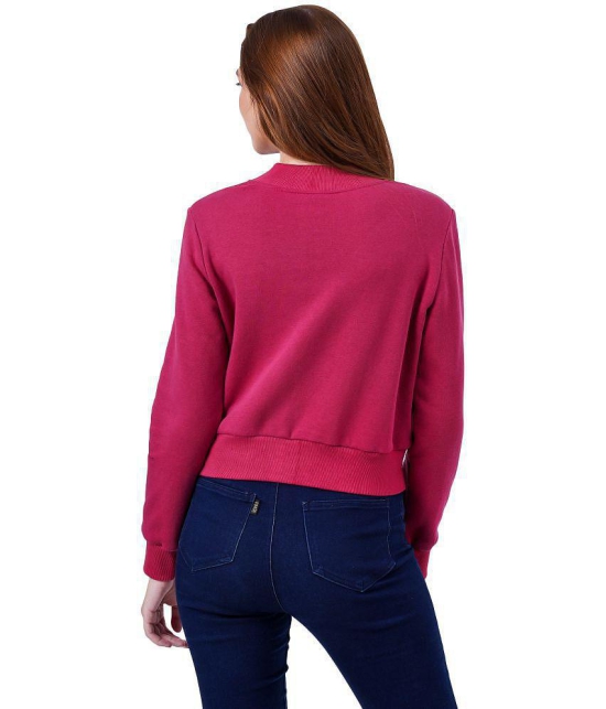 NUEVOSDAMAS - Fleece Maroon Jackets Pack of 1 - None