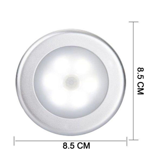 Arshalifestyle  Round Shape 8 LED Motion Sensor Induction Led Light