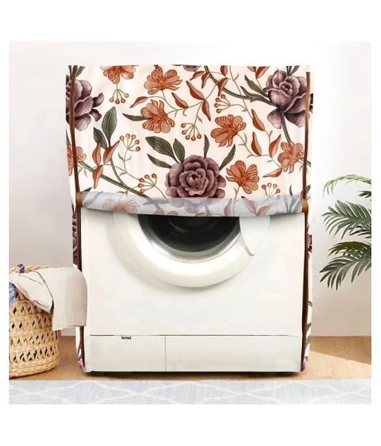 E-Retailer Single Polyester Brown Washing Machine Cover for Universal Front Load - Brown