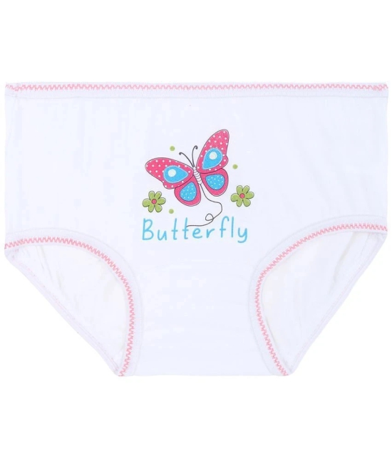 DYCA - White Cotton Girls Panties ( Pack of 6 ) - None