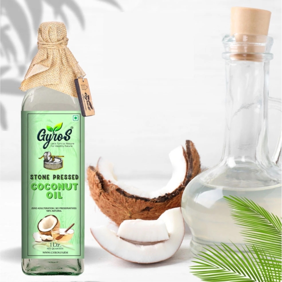 Stone Pressed Coconut Oil-1 L Glass Bottle