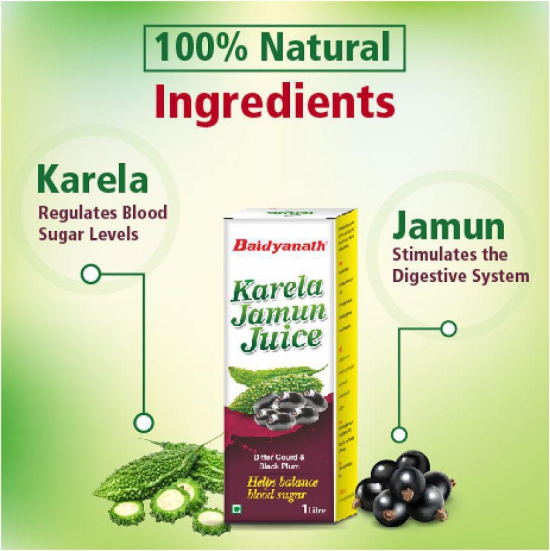 Baidyanath Karela Jamun Juice 1 Litre