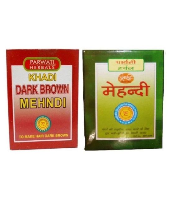 Khadi Herbal Combo Mehndi : Black & Brown Henna 175 gm Pack of 2