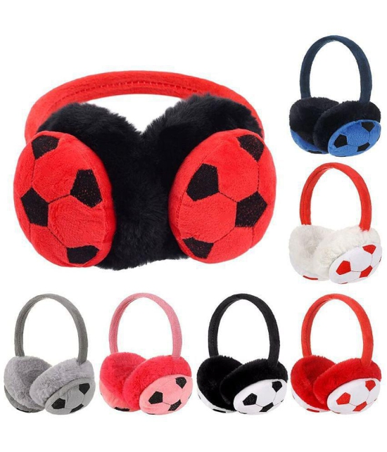 Kids football Themed Winter Warm Earmuffs 1PC (assorted Colours) - None