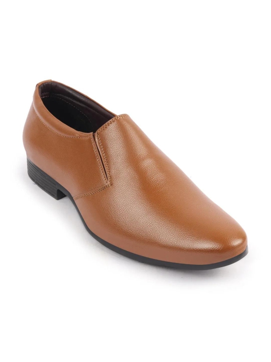 Men Tan Formal Office Slip On Shoes-8