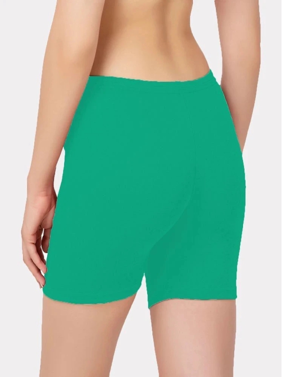 IN CARE LINGERIE Cotton Solid Womens Boy Shorts ( Green ) ICLG-007_GREEN - None