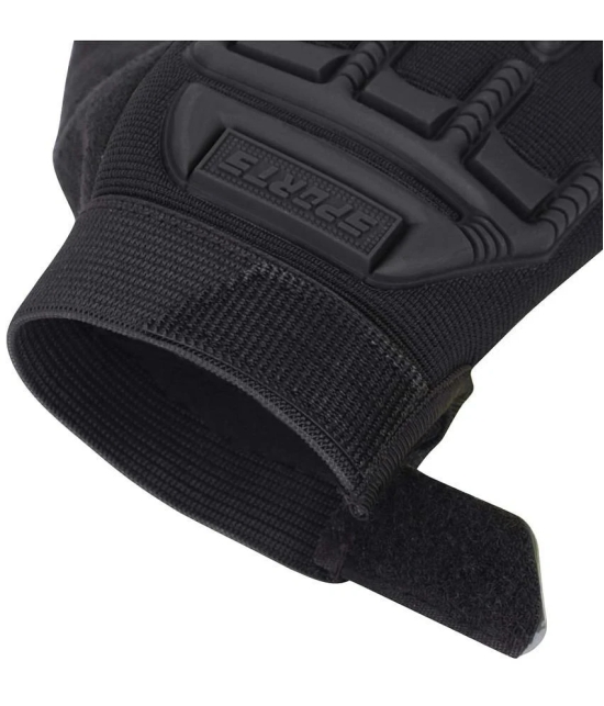 ZAYSOO Black Nylon Mens Biker Gloves ( Pack of 1 ) - Black