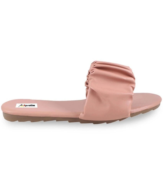 Apratim - PeachPuff Womens Flats - None