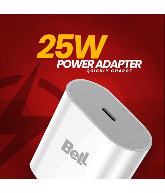 Bell - No Cable 2.4A Wall Charger - White