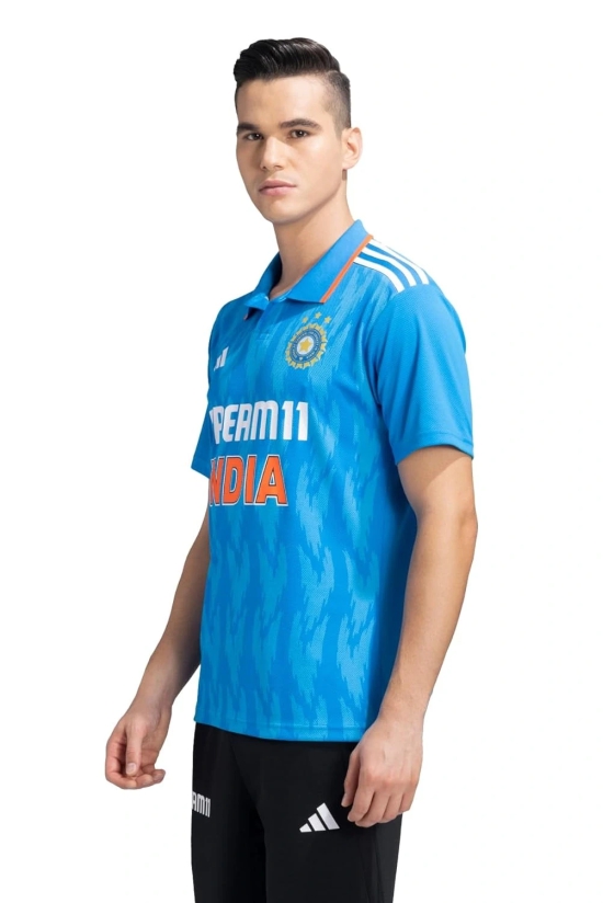 Adidas Official India Cricket ODI Fan Jersey: Show Your Team Spirit in Sustainable, Moisture-Wicking Comfort (Colour - BLUE, Size - M) by Total Sporting And Fitness Solutions Pvt Ltd