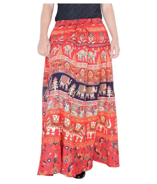 Sttoffa Cotton Wrap Skirt - Red - 36