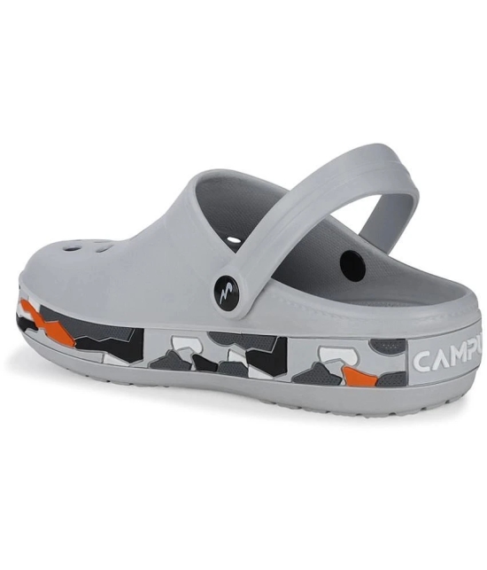 Campus - Grey Mens Clogs - None