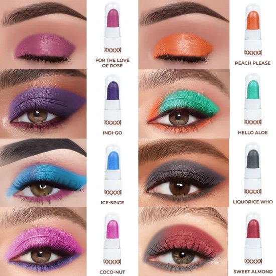 8 in 1 Eyeshadow Lidsticks (Available in 2 Variants) - Just Herbs