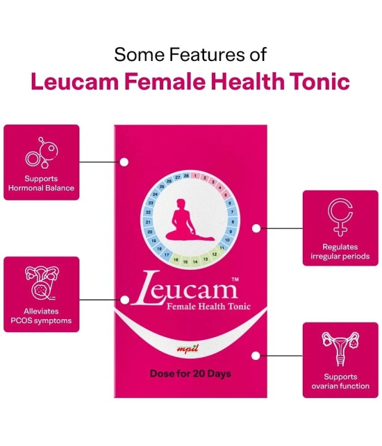 Mpil Wellness Leucam Female Health Tonic : Supplement For Pcos & Menstrual Cycle Regulation (400Ml)