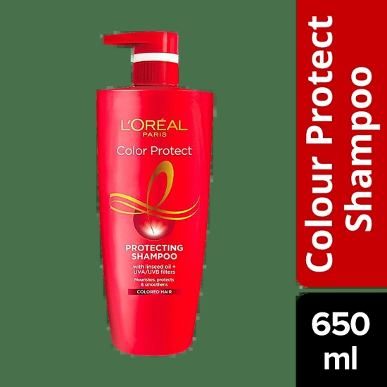 LOREAL PARIS Color Protect Shampoo - For Colored Hair, 650 ml