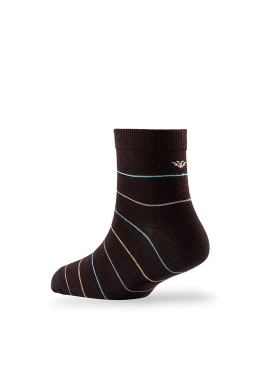 Men Pack Of 2 Striped Cotton Ankle Length Socks