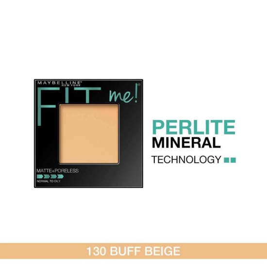 Maybelline Fit Me Matte Poreless Powder Makeup 130 Buff Beige