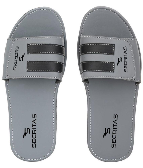 Secritas - Gray Mens Slide Flip Flop - None