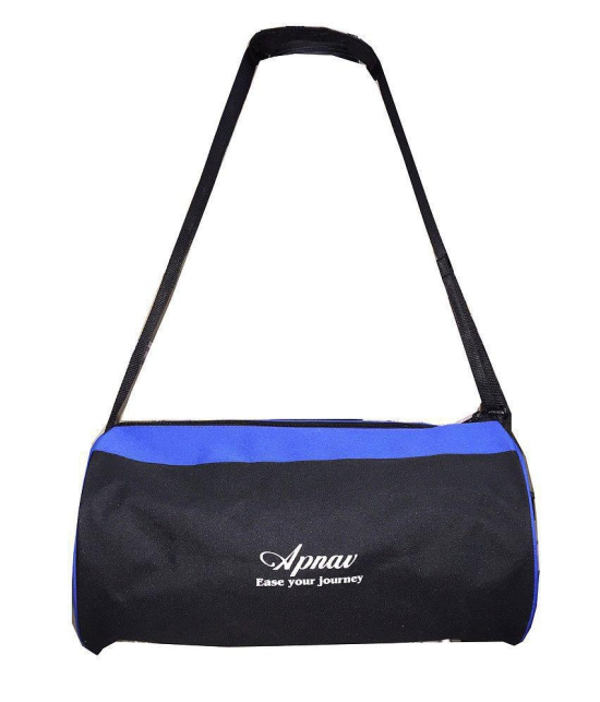 Apnav Drum-shaped Black-blue gear Gym Bag