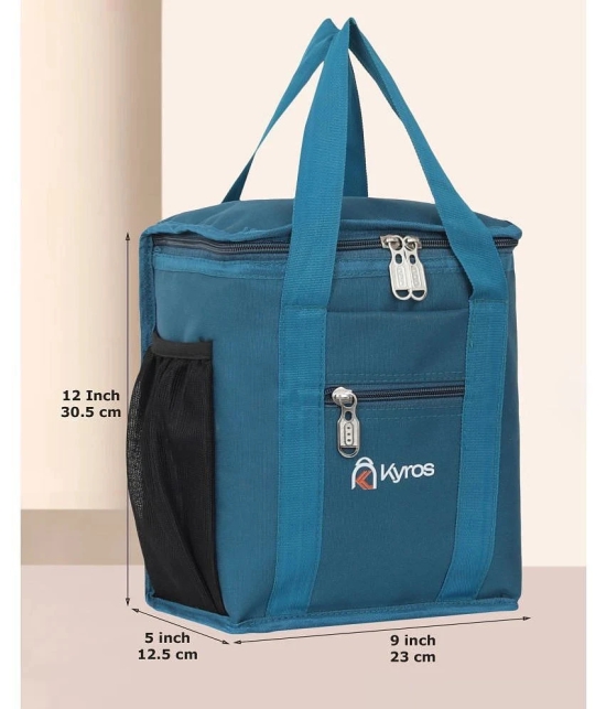 Kyros Blue Polyester Lunch Bag Pack of 1 - Blue