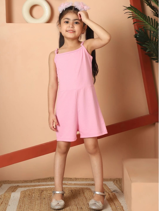 MINI & MING Girls Shoulder Straps Pure Cotton Playsuit